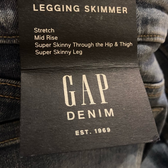 Gap Denim Legging Skimmer Size 8/29R - Picture 5 of 6